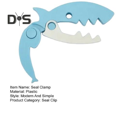 Зажим Shark Seal Clamp Портативный зажим для пакетов Уплотнитель влагостойкий кухонный инструмент для хранения закусок Косметика Путешествия