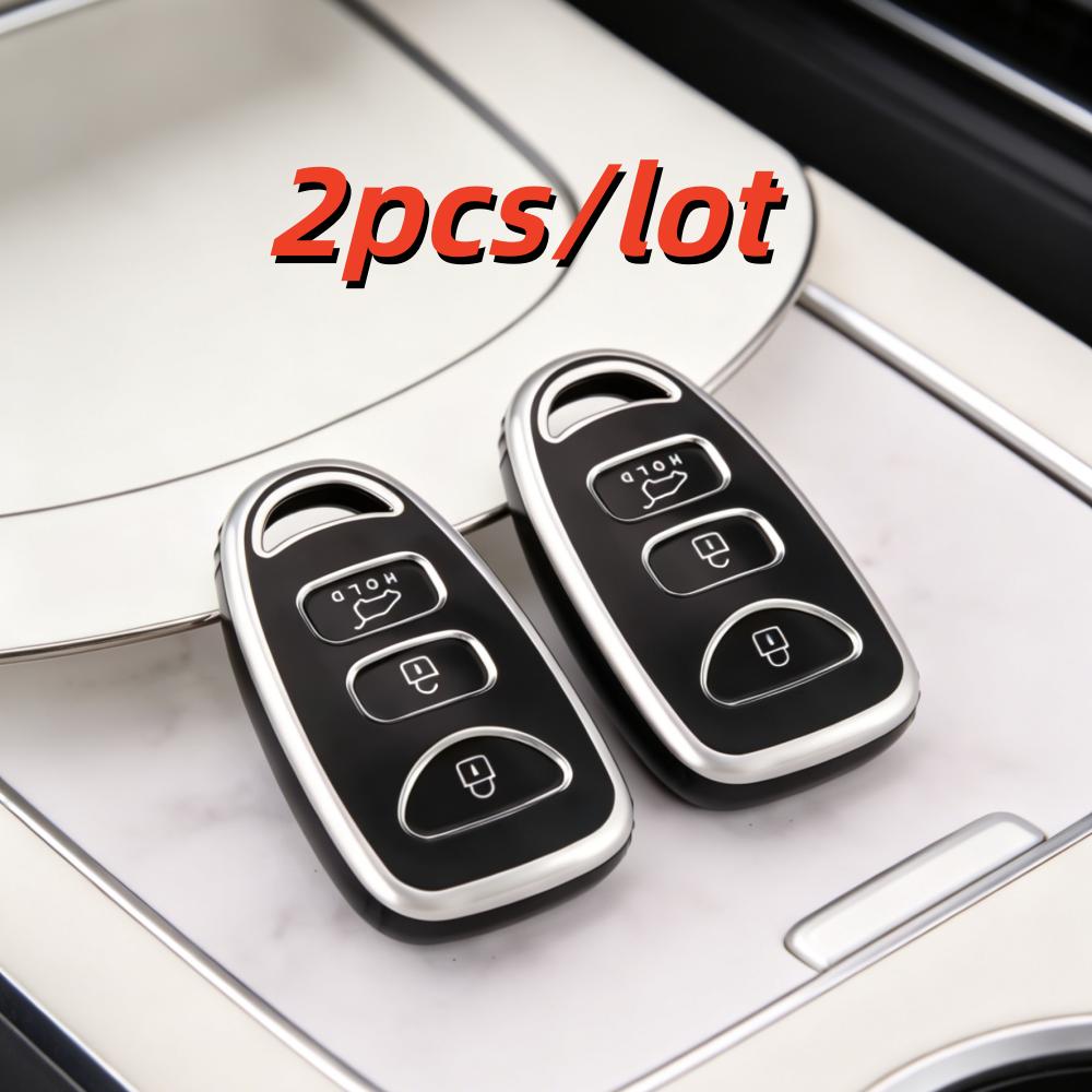 2 шт./лот Чехлы для корпуса автомобильного ключа для Hyundai Kia Tucson Sonata Santa FE Carens 3+1 Кнопки
