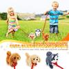 18CM Electric Simulation Puppy Plush Toys Interactive Dog Robot  Walking Barking Tail Wagging Toy for Kids Birthday Xmas Gift