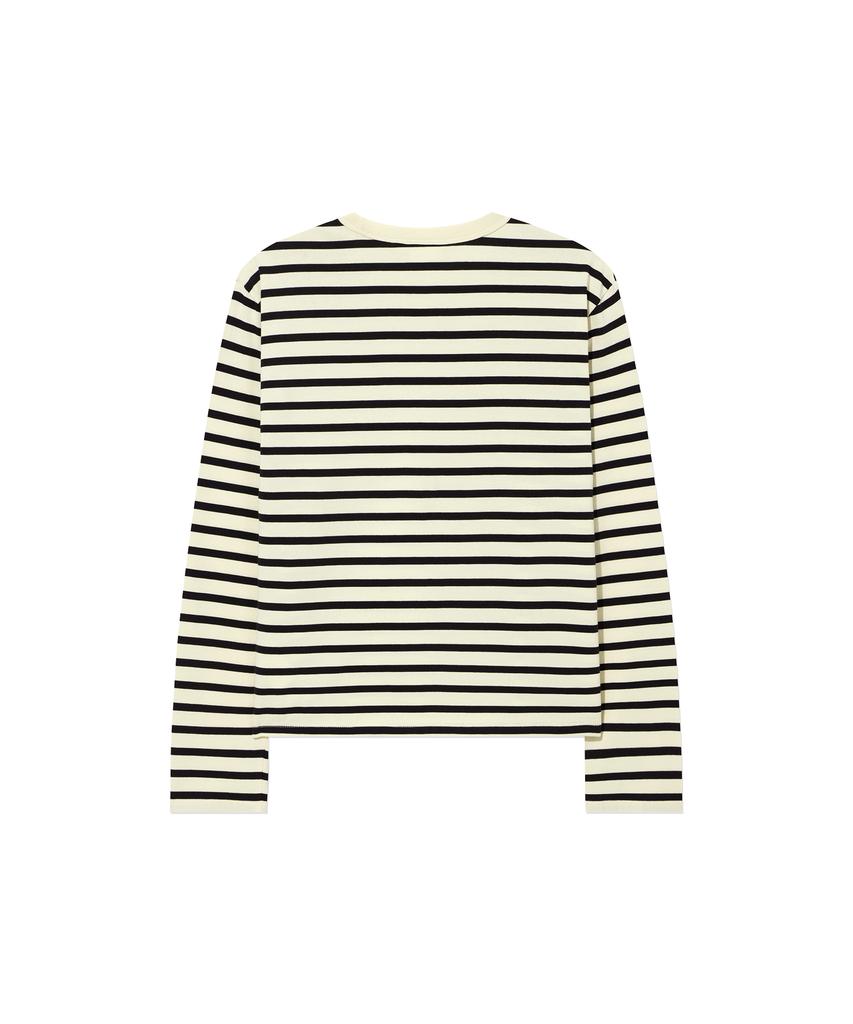 COVERNAT WOMAN Striped Long Sleeve Butter