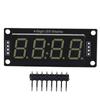 LED Display Tube Module 4 Digit 7 Segment White Display Color Fits for Arduino Use Library TM1637.h