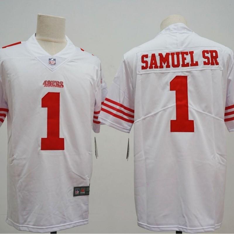 San Francisco 49ers NFL Football Jersey Short Sleeve Embroidered Team Apparel Men Fans Sports Wear