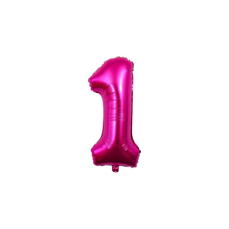32-Inch US Number Birthday Party Balloons - Individual Aluminum Film