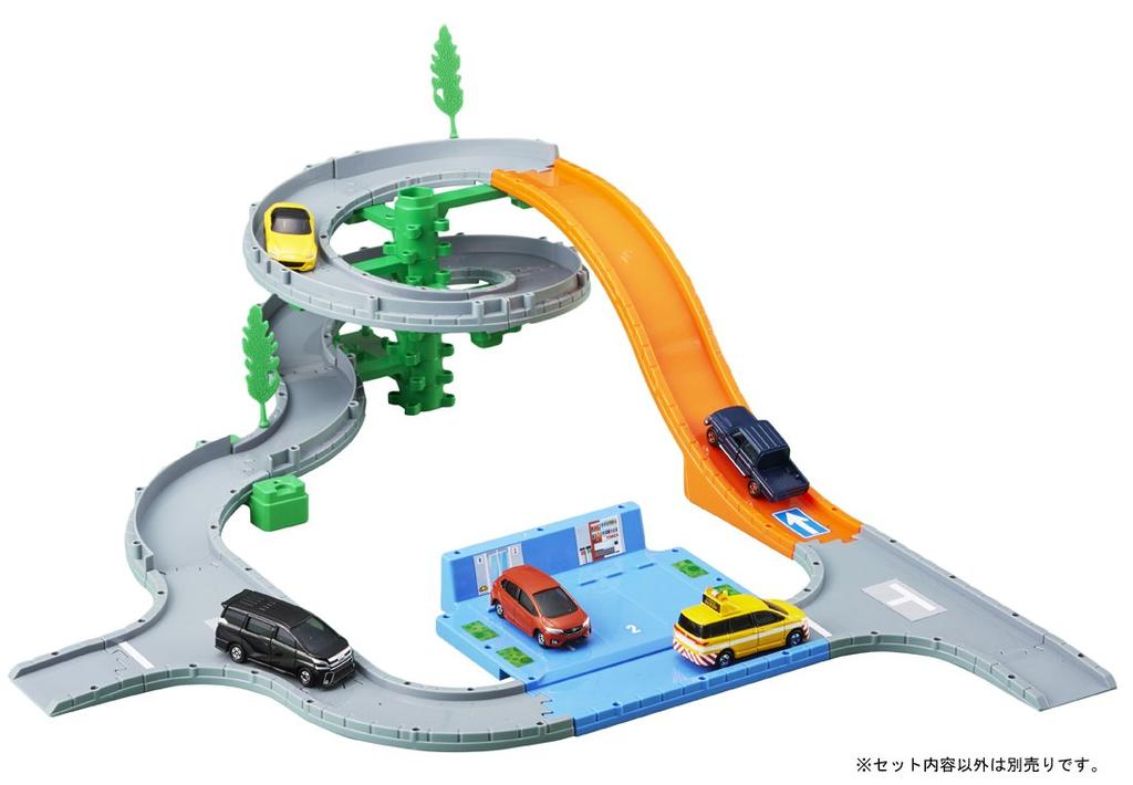 Сборка набора Tomica Easy to Kurukuru Pass Doro!