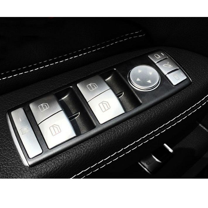Наклейка на кнопку подъема оконного стекла автомобиля для Mercedes Benz ABCE GLA CLA GLK GL ML GLE