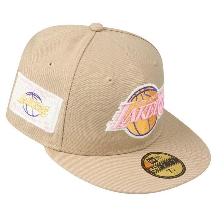 Casquette ajustée - New Era - 59Fifty - Los Angeles Lakers - Beige - 100% polyester