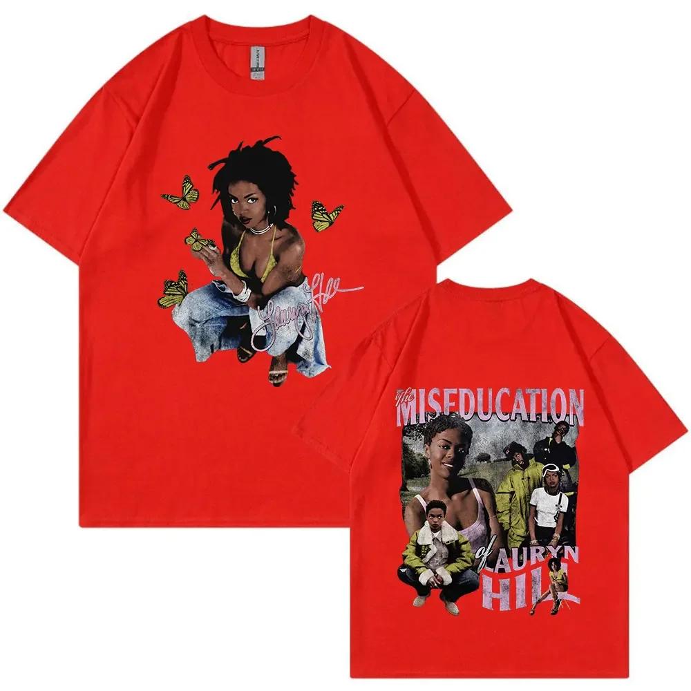 Lauryn Hill Music Album Graphic Tshirt Unisexs Wounisexs Vintage Casual Short Sleeve T Shirt Fashion Hip Hop T Shirts Streetwear