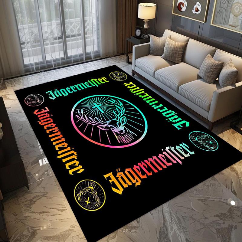 Jägermeister: Bold Vibrant carpet Home Decor Suitable for all seasons Office chair cushion Art Dormitory decoration