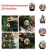 Мультяшный снеговик акриловое украшение на елку подвеска для сада легкая и праздничная вечеринка A0D0
