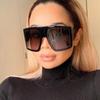Oversized Punk Square Sunglasses Women Y2K Unique Men Trendy Goggle Sports Sun Glasses Luxury Brand Designer New Eyewear UV400