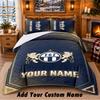 FC Zürich Pattern Bedding 3Pcs Set Custom Name, Bed Sheet And Pillowcases For Home Bedroom