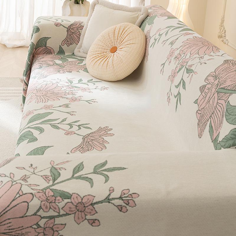 Полотенце для дивана из синели, универсальный универсальный чехол для дивана Four Seasons, пылезащитный чехол для гостиной, цельный диван, большой тканевый чехол