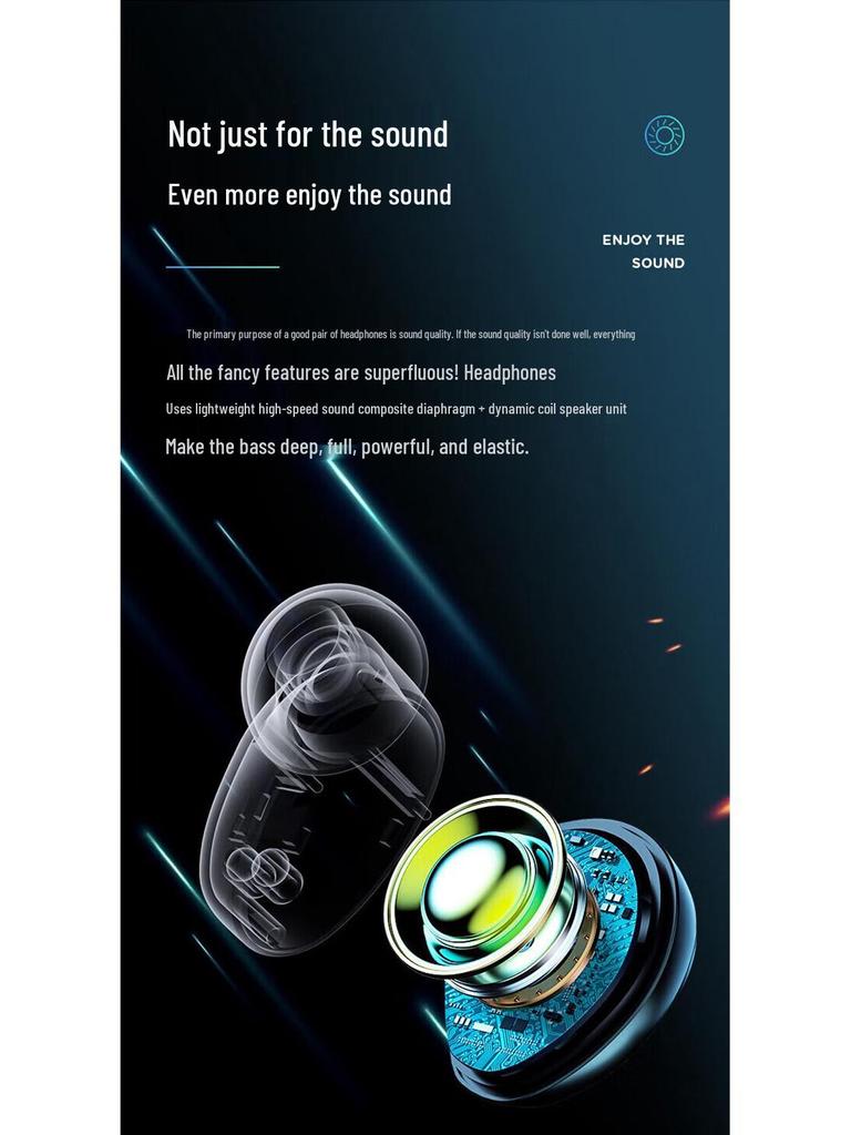 Беспроводные наушники-вкладыши Bluetooth TWS-X10 5.4, двойные, изготовленные по индивидуальному дизайну
