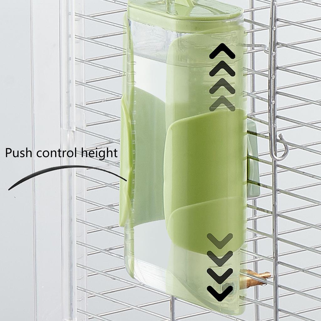 Plastic Parrot Pin Type Water Bottle Dispenser Feeder Hangings Pet Guinea Pigs Squirrels Rabbit Drinking Pipe Fountain