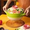 Shancheng rose casserole, gas stove casserole pot, household ceramic pot, soup stew pot, rice pot, high temperature resistance