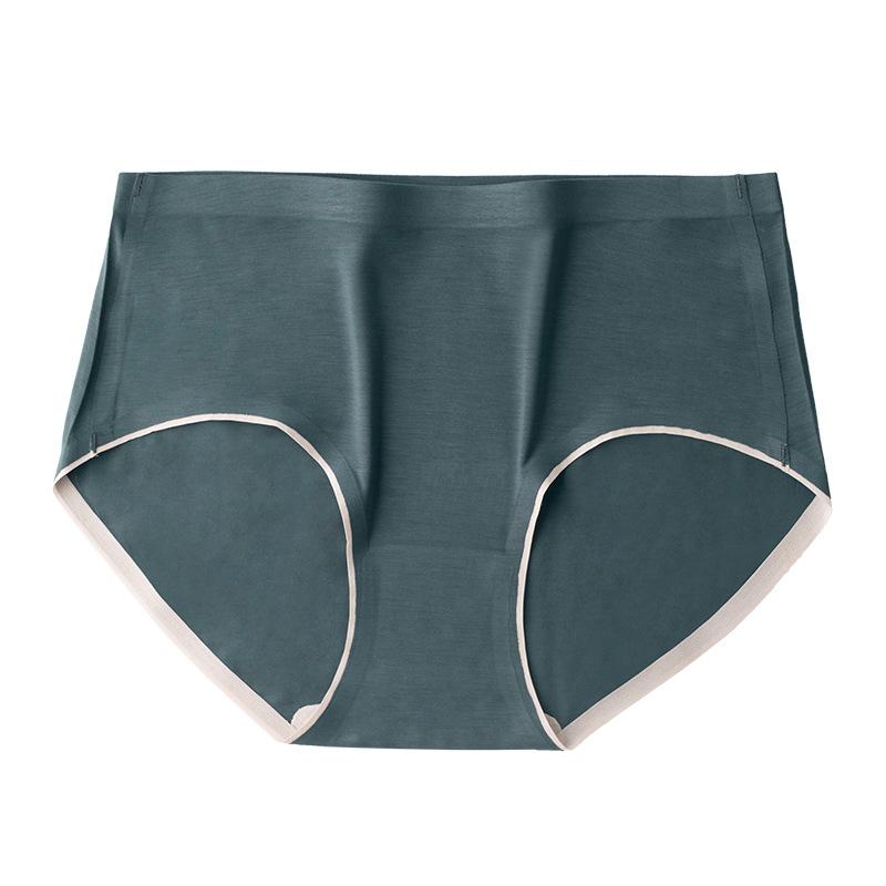 Modal Underwear High End Women's Underwear Mulberry Silk Antibacterial Traceless One Piece Mid Rise Triangle Pants