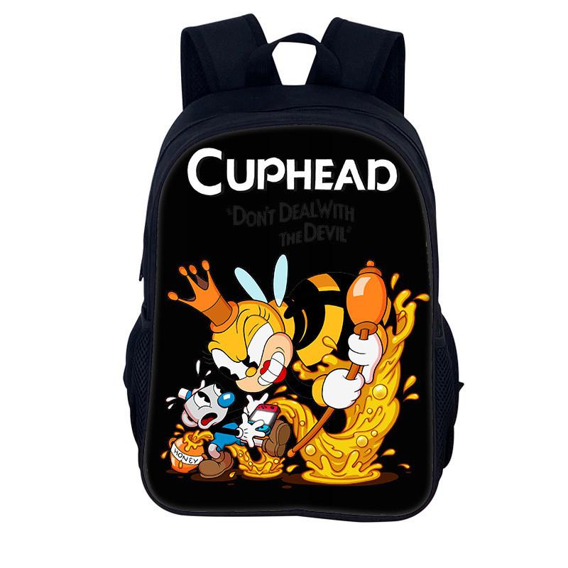 Рюкзак Cuphead для детей с усиленным нейлоном и удобными лямками для школы или отпуска