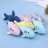 Cute Cartoon Stuffed Plush Shark Pendant Key Chain Ring Doll Toys For Kids Gifts