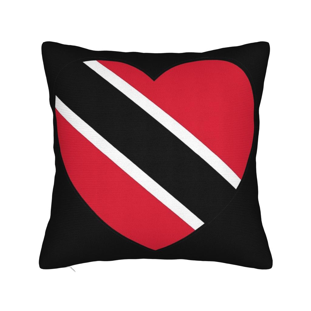 Decorative Pillow Cover Trinidad and Tobago Flag Football Merch Bedroom Pillow Case Cover Square Multiple Sizes