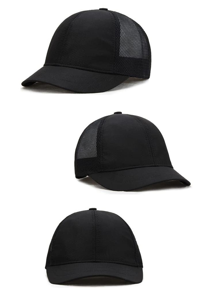 Laquest Short Brim Mesh Cap for Trail Running, Men's and Women's, Spring, Summer, and Fall (Gray)