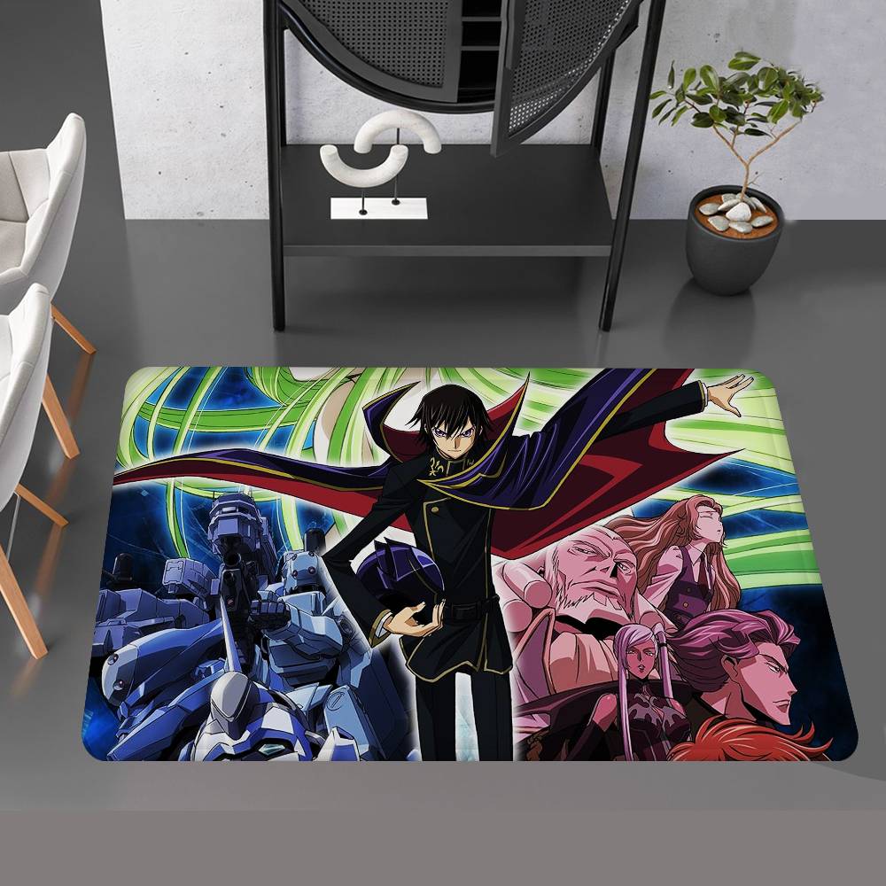 Самый популярный анимационный C-Code Geass Коврик для коридора Моющийся Нескользящий Коврик для зоны гостиной с диваном и креслами Кухонный Коврик для прихожей Ковер