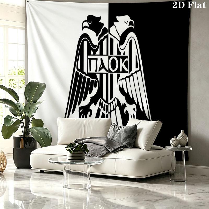 PAOK Wall tapestry, aesthetic printed fabric blanket, suitable for bedroom, living room, and home decor.