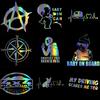 Baby Compass Letters Window Colorful Car-Styling Body Sticker Laser Decal Decor
