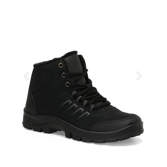 Men's Winter Boots Zippered Furry Inside Men's Boots Cold Proof Water Repellent Feature