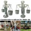 Decoration Outdoor Statues Two Tone Stone Garden Statues Little Girl Garden Statue Garden Decor