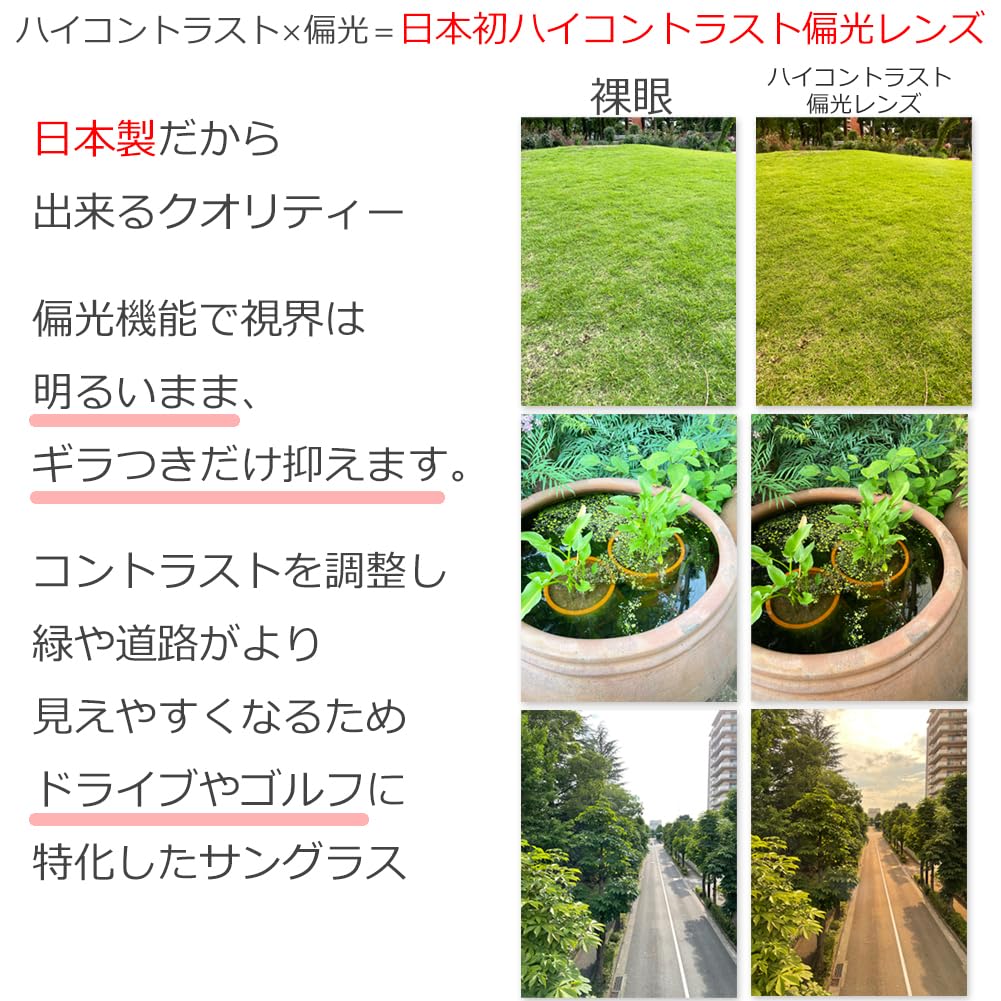 Поляризованный Синий Свет Светлый Чай УФ Синий Свет Высокоэффективные Линзы Сделано в [Восемь Токио] Солнцезащитные очки, Поляризованные, Мужские, Женские, Очки, Цвет, Коричневый,