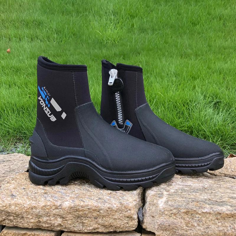 5ММ Неопреновые Вейдерсы Дайвинг Ботинки Высокие Утепленные Защита от Проколов Подводная Охота Рыбалка Обувь Пляж Нескользящие Дайвинг Ботинки