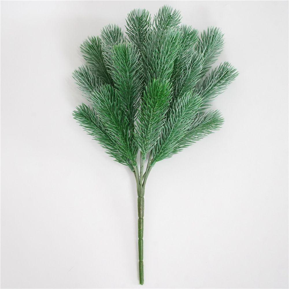 Plastic Gift Box Branch For Home Wedding Party 16 Fork Bouquet Artificial Plant Pine Needle Grass