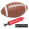 Size 3 American Football Soccer Rugby Association Football Footy Game Ball Sports Football Game Ball for Children with Inflator