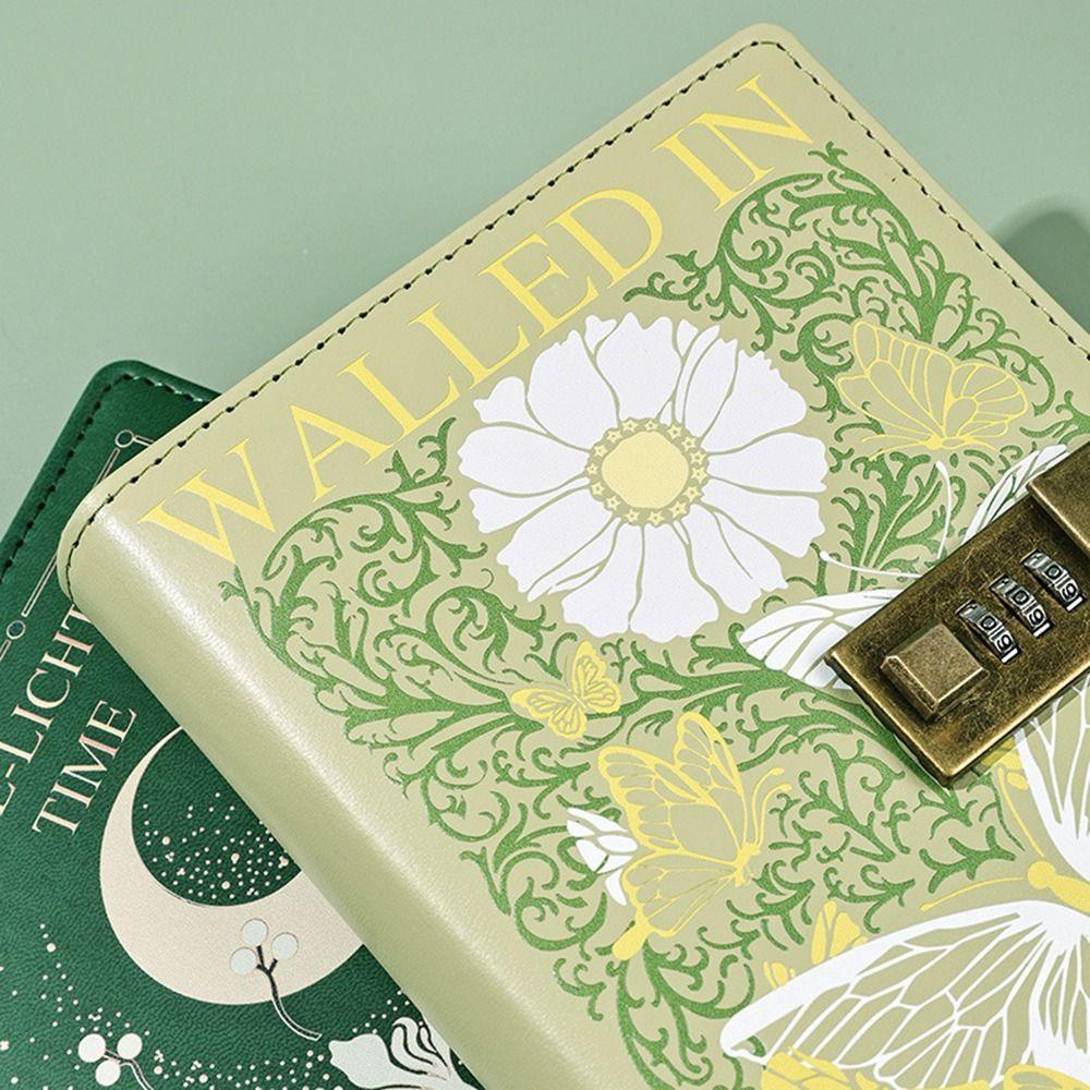 Утолщенная книга для паролей с замком, защищающая секреты, книга-дневник, студенческий блокнот, дневник для записей