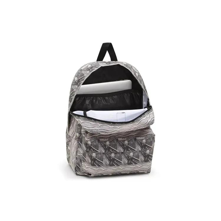 Vans MOMA Рюкзак Old Skool Полиэстер Обычный Унисекс Серый Белый (унисекс) Рюкзаки VN0A3I6R1UB1