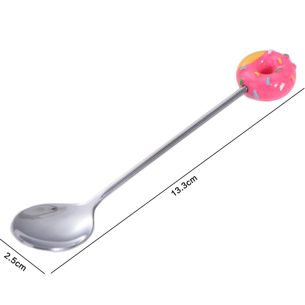 Stainless Steel Coffee Spoons Adorable Salad Mixing Spoon Perfect Donut Spoon Restaurant