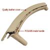 Beige LHD Interior Door Handle Leather Cover Assembly For BMW X5 X6 E70 2007-14