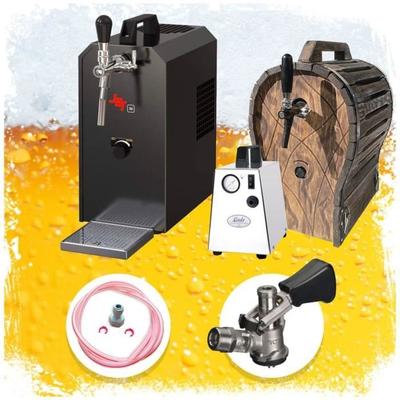 Пивоварня - ICH-ZAPFE.DE - JET 30 - 35 литров/час - Проточный охладитель - Деревянная бочка