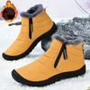 Winter Outdoor Snow Boots Hiking Shoes Men's Ski Shoes High-Top Cotton Shoes Cold-Proof Outdoor Sneakers Waterproof Non-slip