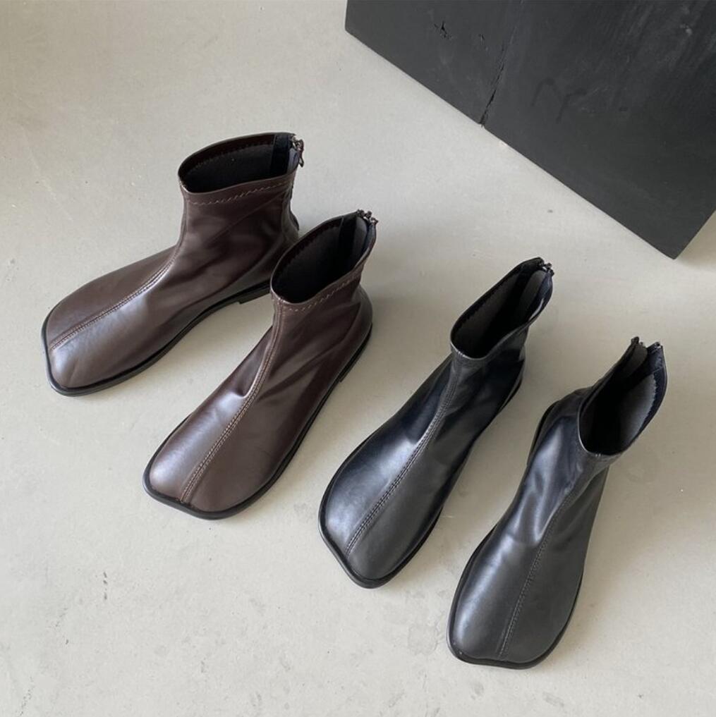 Fashion Woman Elastic Boots Fashion Ladies Flats Ankle Luxury Designer Female Boots Nre Autumn Winter Women's Chelsea Boots 2024