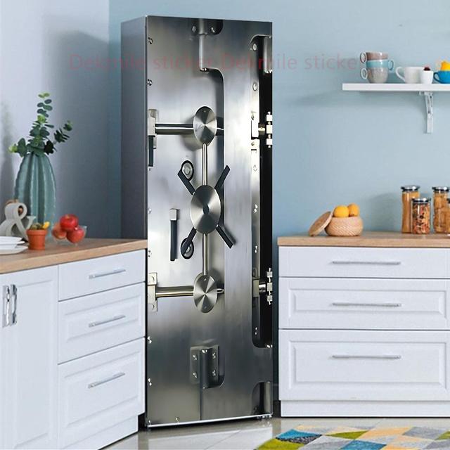 39 стилей на выбор, цветы, пейзаж, наклейка на холодильник, пилинг-палка, водонепроницаемая двойная дверь, морозильная камера, декор для шкафа, художественная роспись