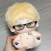 Plastic Doll Glasses 20CM Plush Doll Dollhouse Props Cute Mini Clear Lens Eyeglasses  Girl's Toy