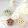 Набор формочек для лунных пряников Luck Blessing Knot с 3D-узором в стиле ретро, ручной пресс-форма для печенья, инструменты для украшения торта на праздник середины осени
