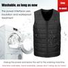 Men Women 10 Heating Zones Insulated Heated Vest USB Electric Charging Jacket Fishing Camping Outdoor Cold Resistant Washable Heated Vest