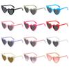 Vintage Heart-Shaped Sunglasses UV Protection Eyewear for Party, Balls, and Photo Props  for Women