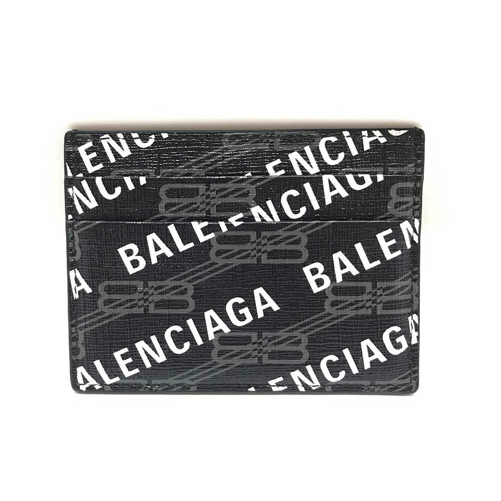 Used BALENCIAGACard Case PVC coated canvas unisex