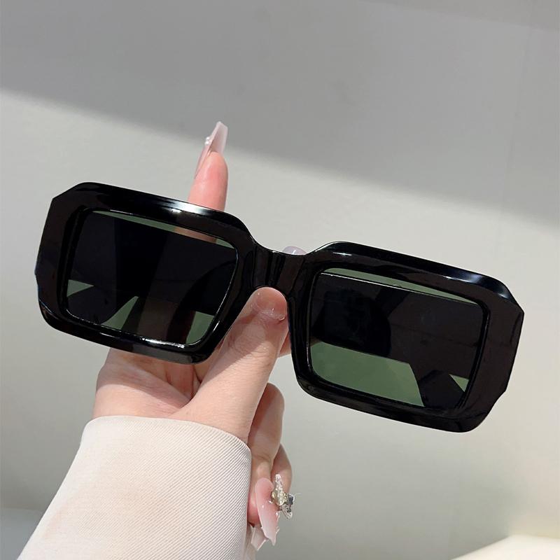 Прямоугольные Солнцезащитные Очки Мужские Модные Уличные Повседневные Очки Женские Трендовые Дизайнерские Роскошные Брендовые Пляжные Отпускные Декоративные Солнцезащитные Очки