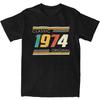 Original Born In 1974 Men Women T Shirts 50 Year Old 50th Birthday Apparel Tees T-Shirts Graphic Printing Clothing
