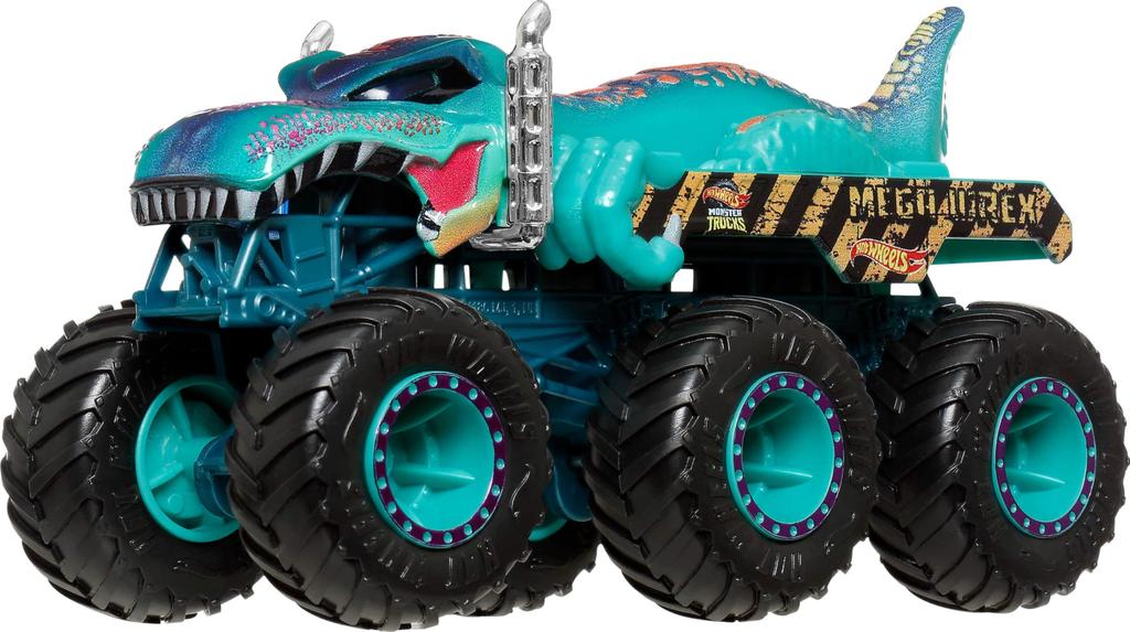 Hot Wheels Monster Truck Shark Vs. Dino Collection Set, Vehicle Toy, 6 Mini Cars, Ages 3 and Up, Multi-Purpose, JGD68
