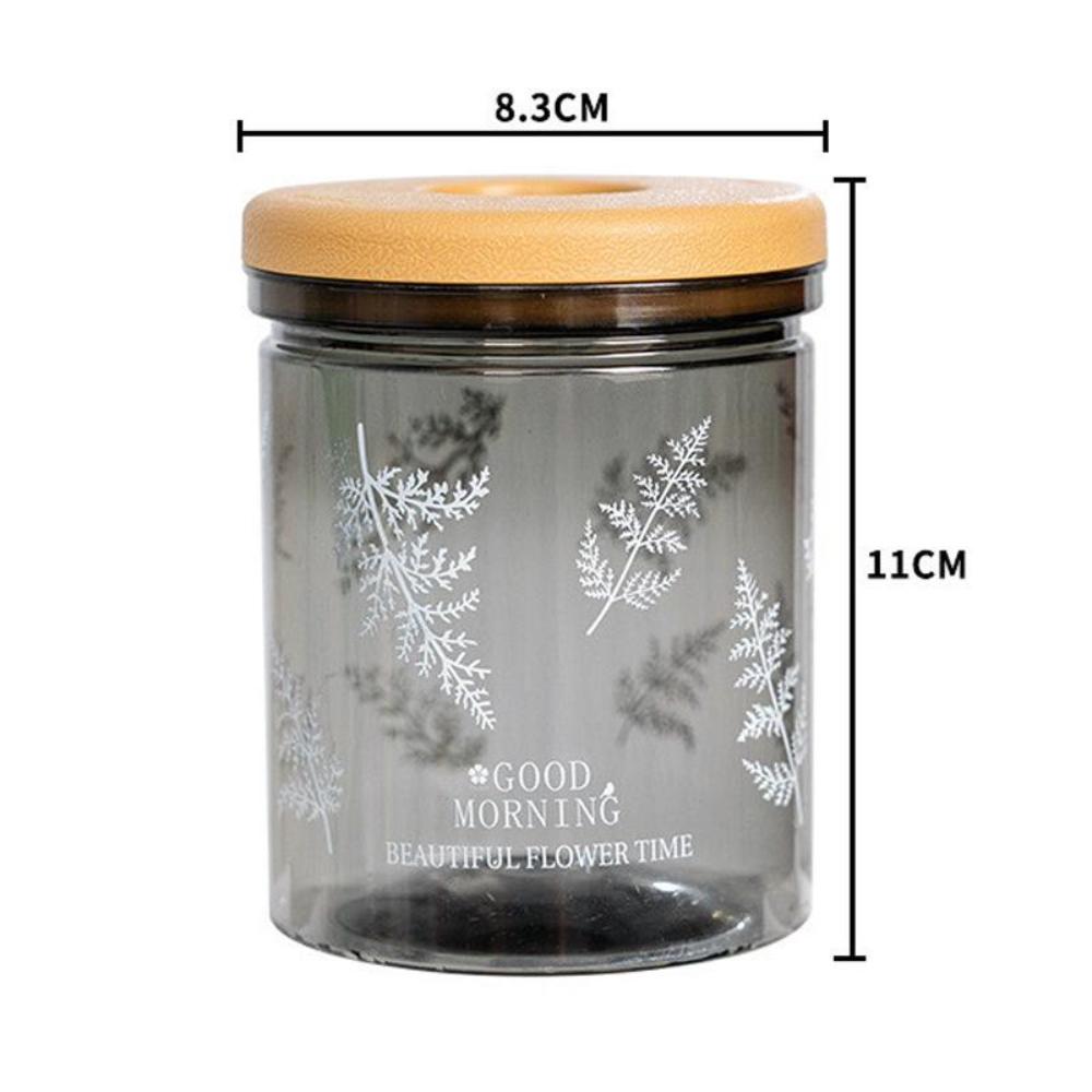 Transparent Hydroponic Flower Pot Wooden Style Lid Plastic Flower Pot New Plant Vase Nordic Style